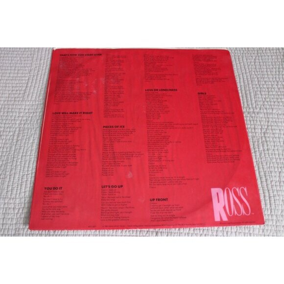 DIANA ROSS - Ross Vinyl LP R&B Pop RCA AFL1-4677 1983 - Picture 4 of 10